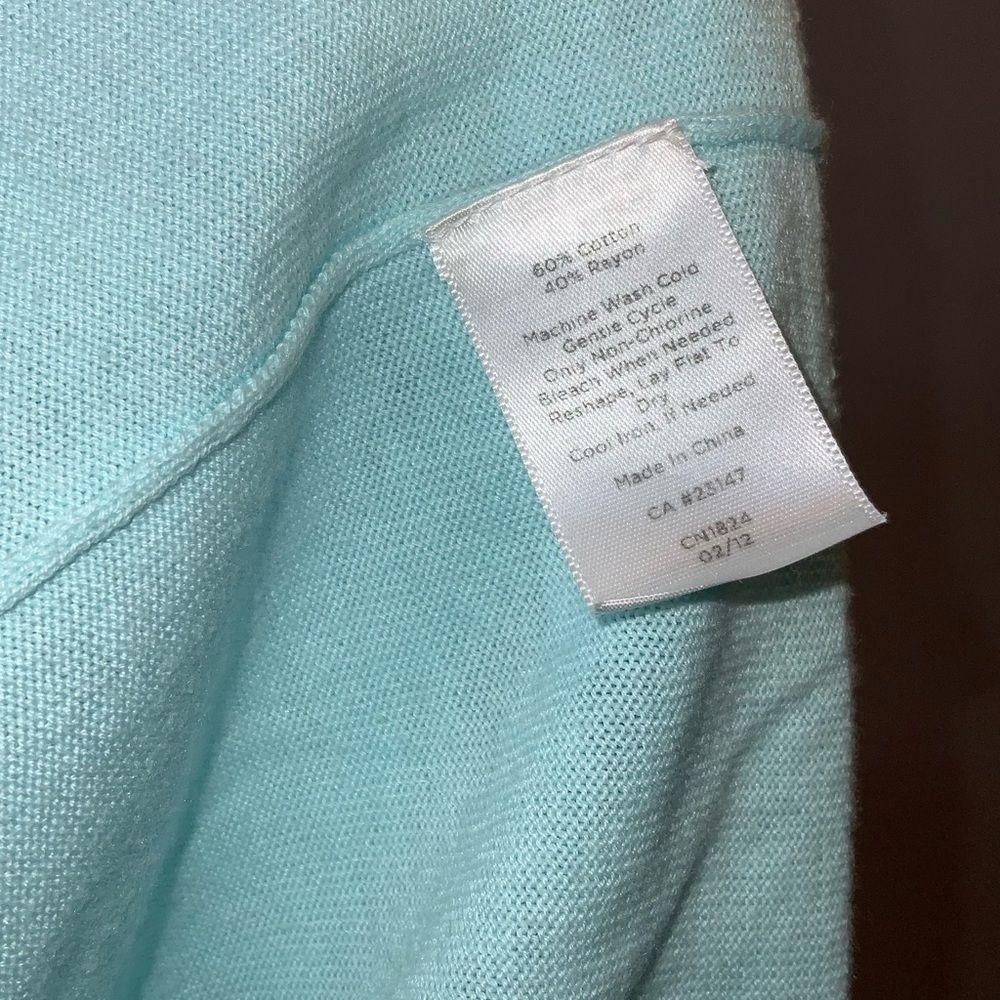 Talbots Blue Top Small - Picture 4 of 5